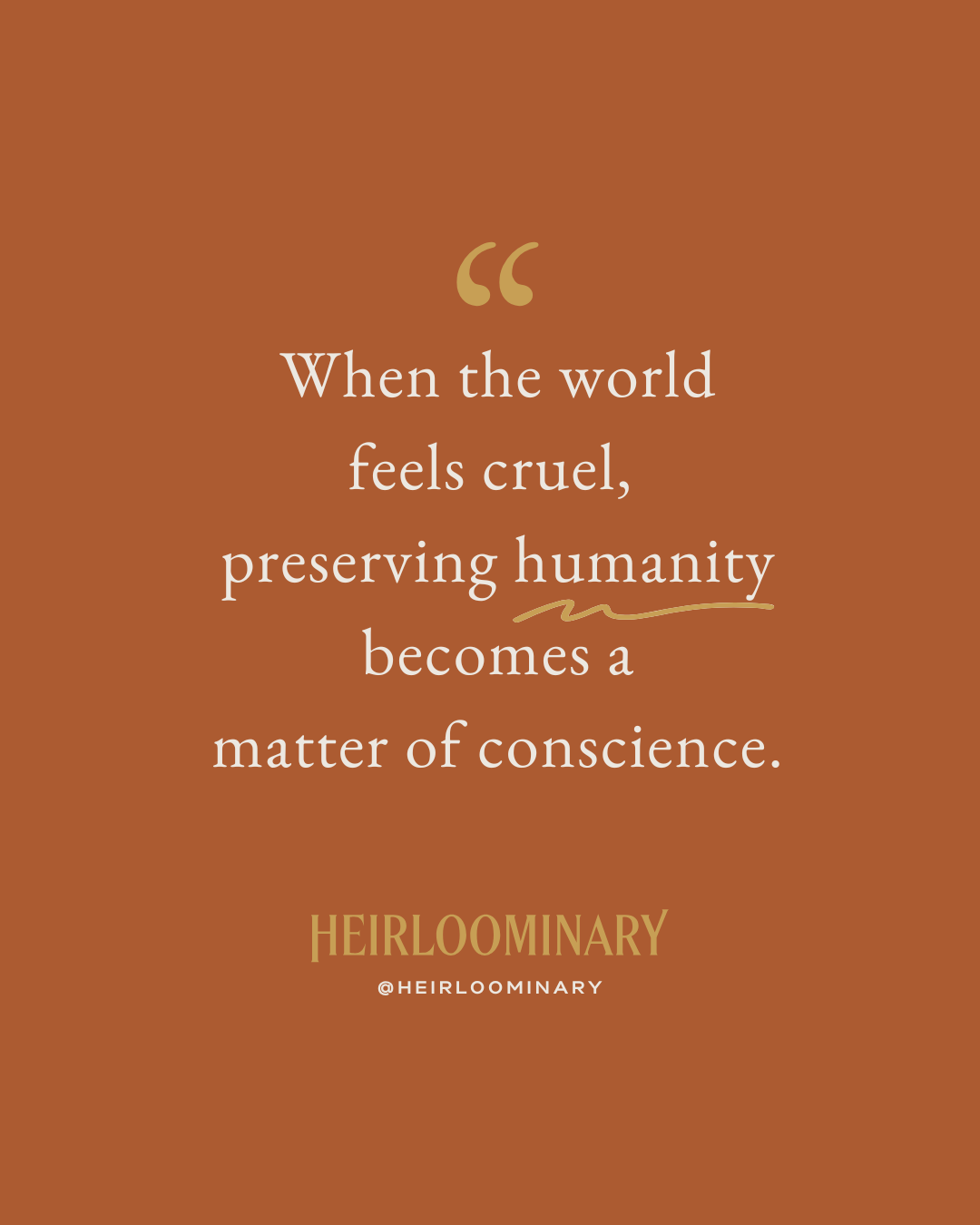 A Matter of Conscience